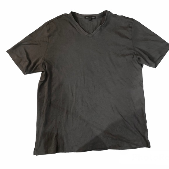 Robert Barakett | Mens V Neck Gray Cotton T-Shirt | Size 2X - Picture 2 of 5